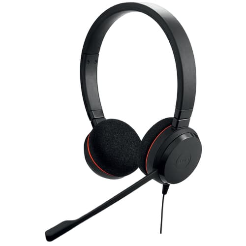 Jabra Evolve 20 Headset Wired Head-band Office/Call center USB Type-C USB Type-A Black (v3)