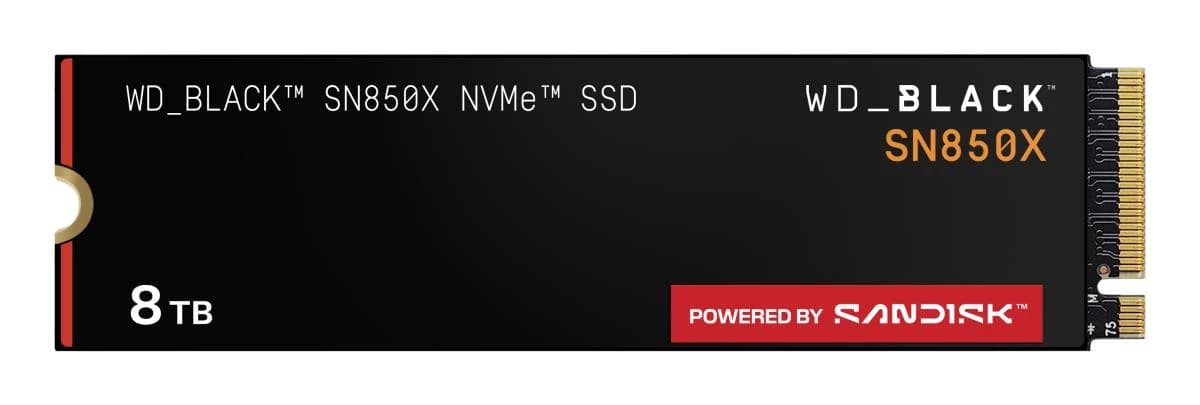 Western Digital 8TB WD_BLACK SN850X NVMe SSD