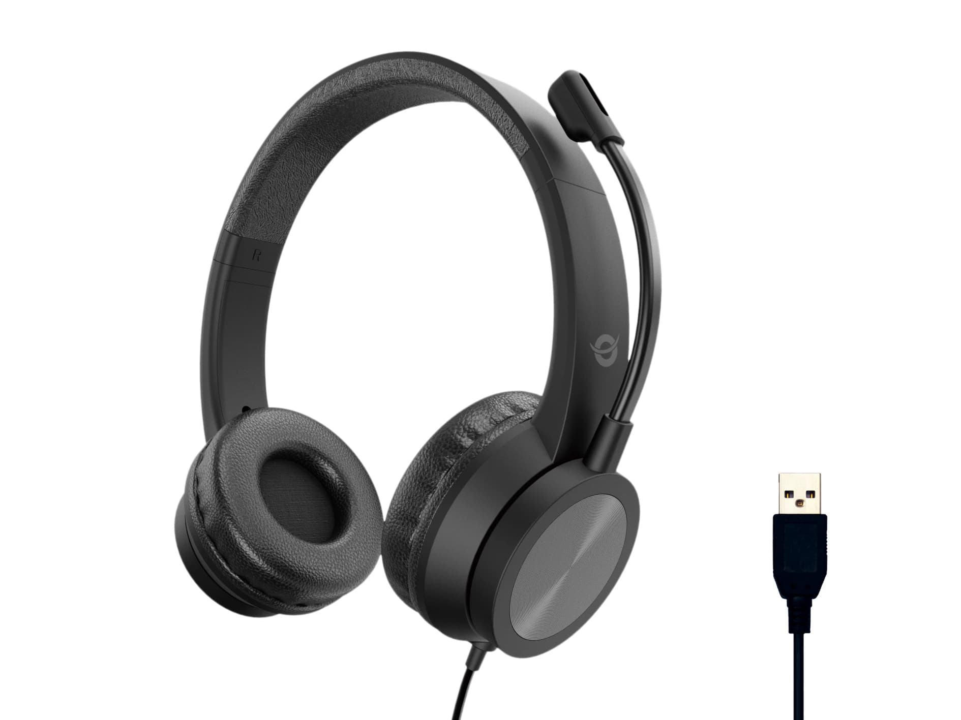 Conceptronic POLONA05B USB-A Stereo Headset (Black)