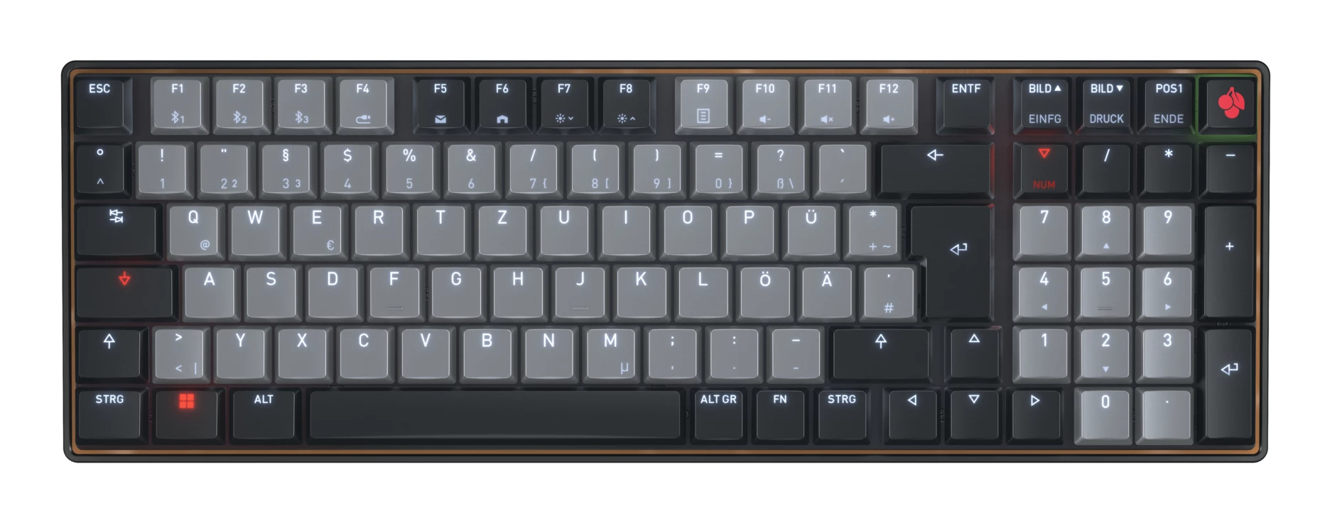 Cherry KW 550 MX LP Ivory DE (Black)