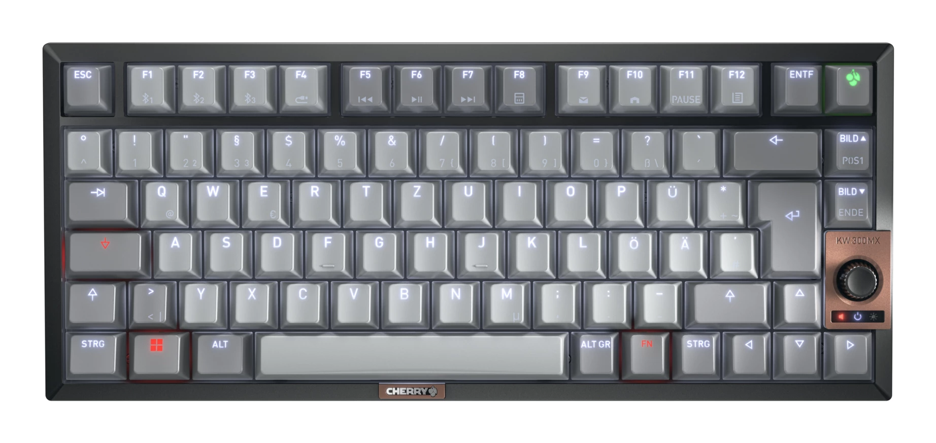 Cherry KW 300 MX MX2A Brown DE (Black)