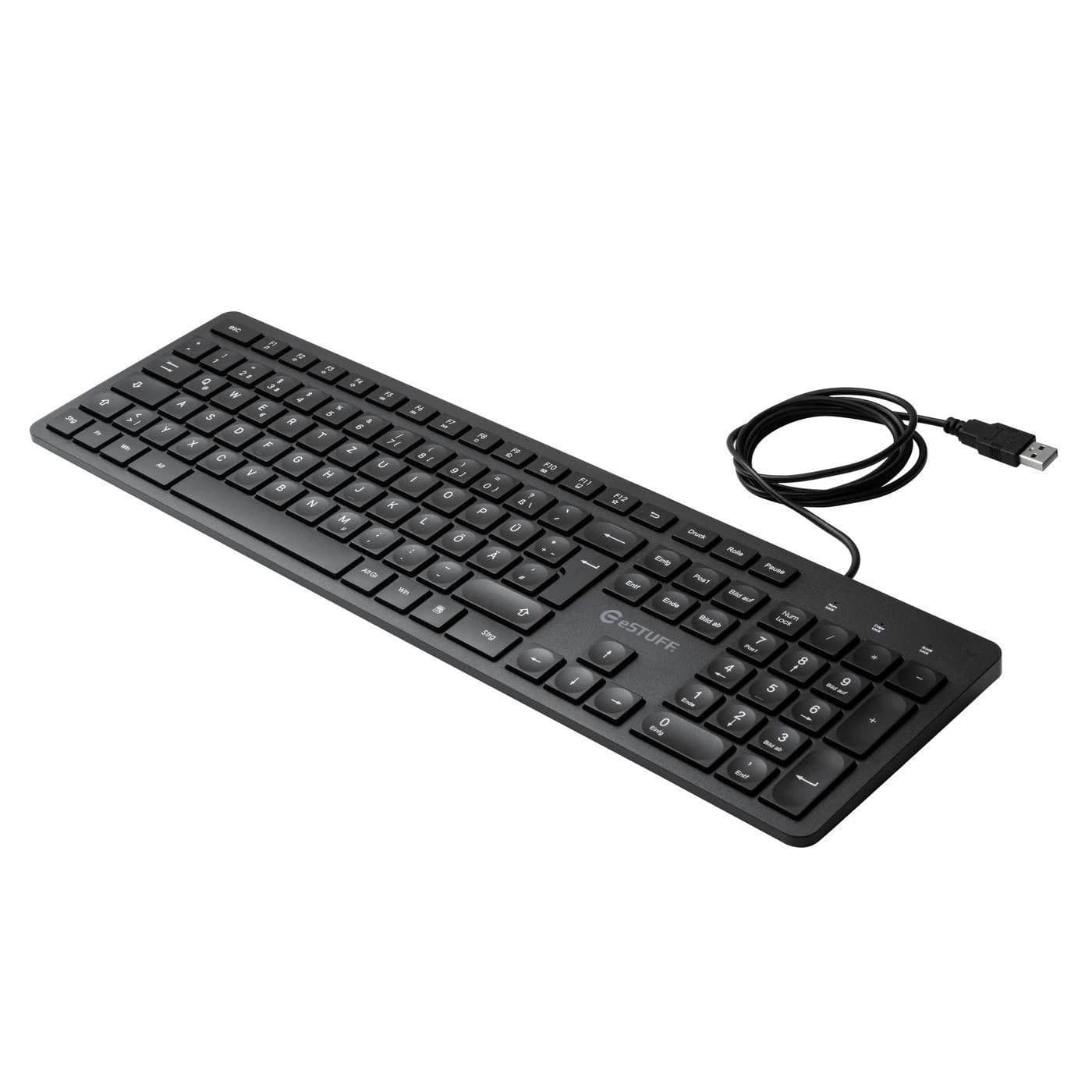 Gearlab G220 Wired Keyboard German (Black)