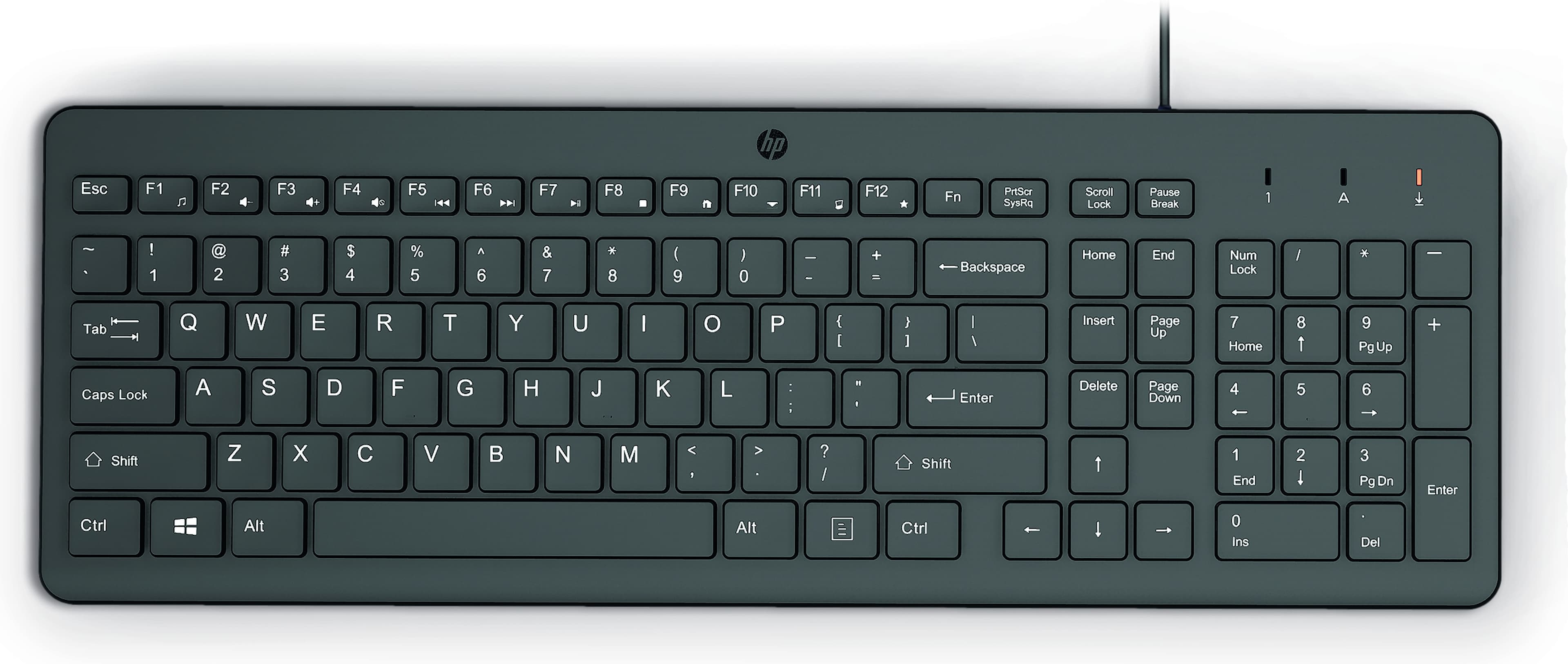 HP 150 Wired Keyboard Dutch (Black)