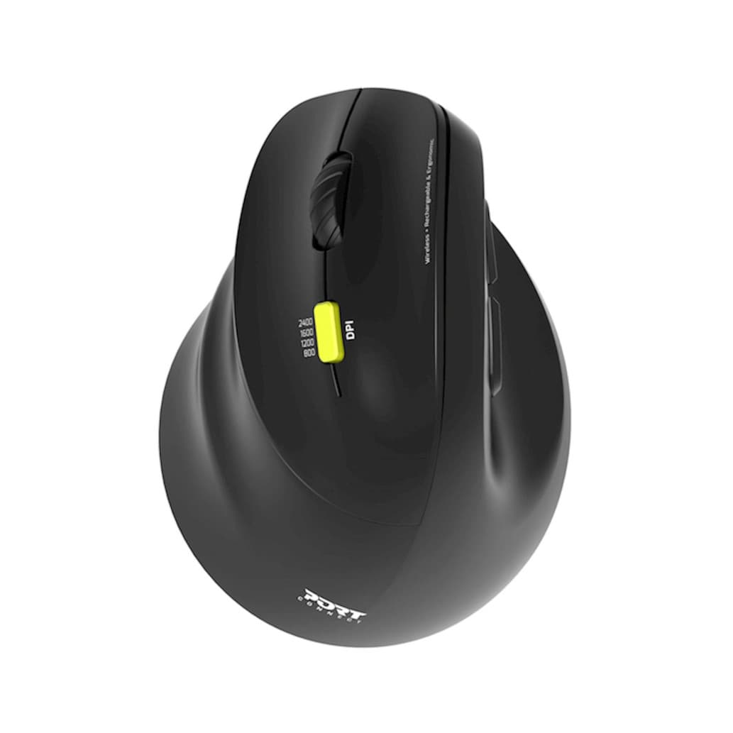 Port Ergonomic Wireless Mouse Left-Handed (Black)