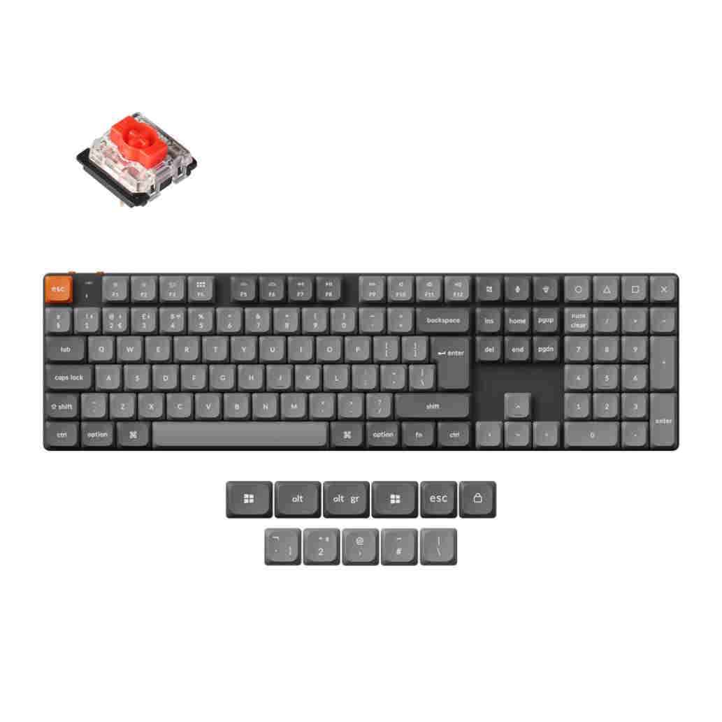 Keychron K5 Max RGB Red Switch UK (Black)