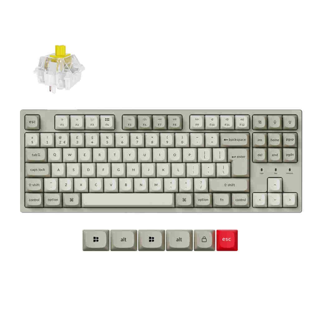 Keychron C1 Pro 8K RGB Yellow Switch UK
