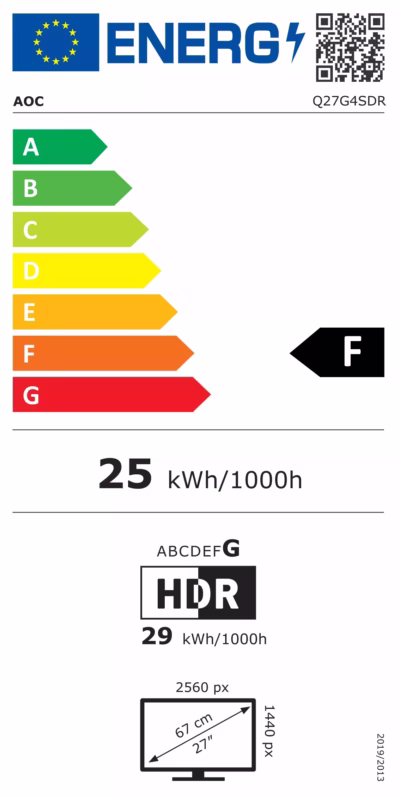 AOC Q27G4SDR 26.5" QHD OLED 360Hz