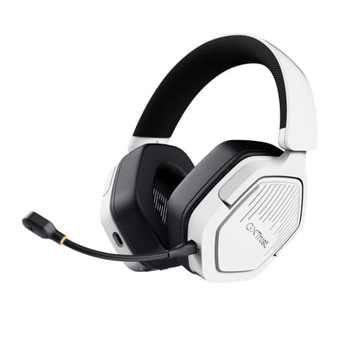 Trust 25534 GXT 493W Carus Headset Wired & Wireless Head-band, Helmet Gaming USB Type-C USB Type-A Bluetooth White