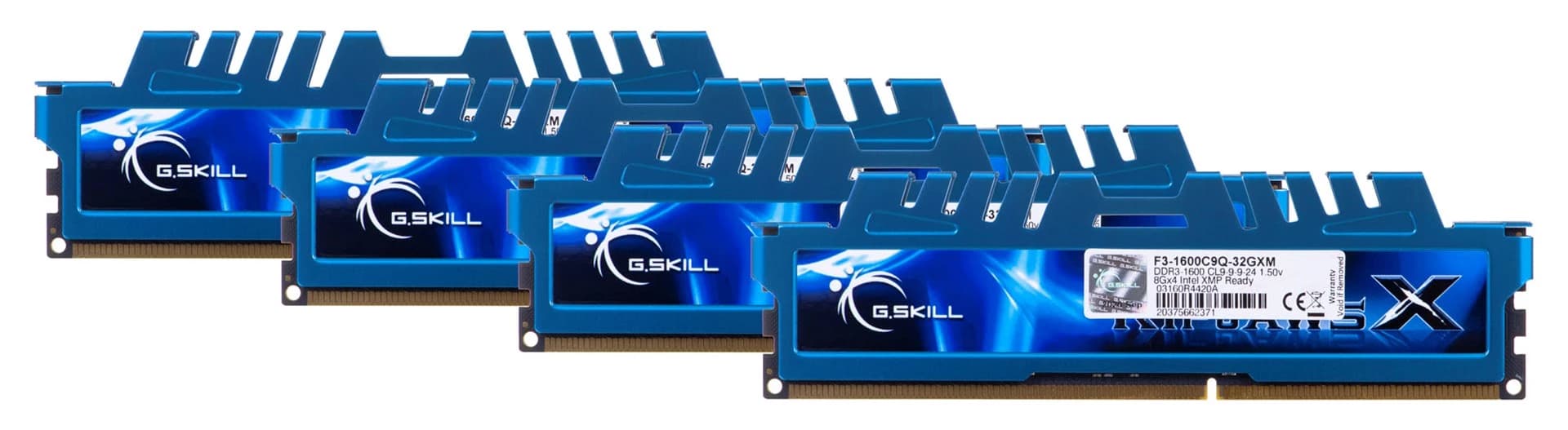 G.Skill 32GB 1600MHz CL9 DDR3 RipjawsX kit (4x8)