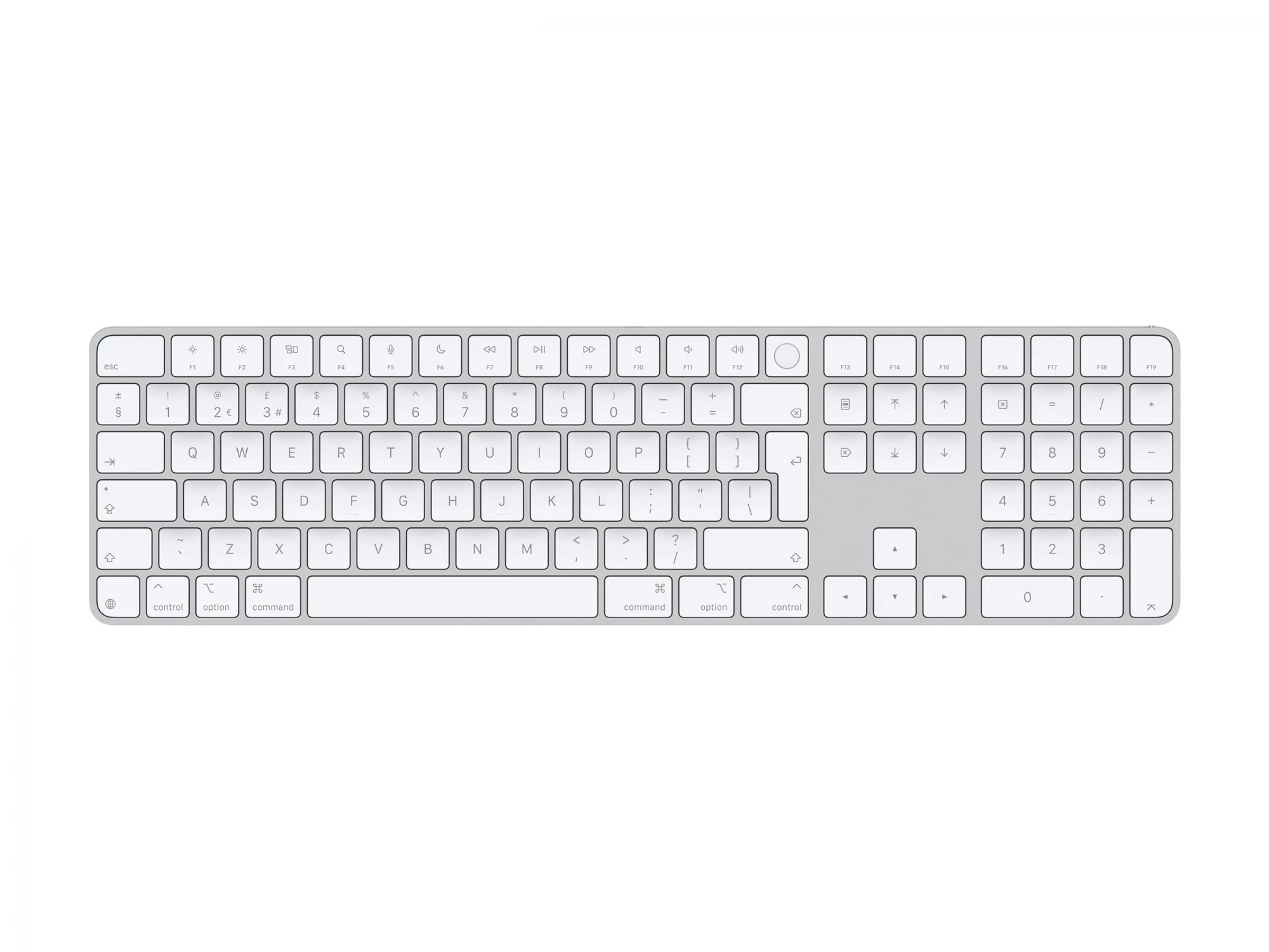 Apple Magic Keyboard with Touch ID and Numeric Keypad UK English (White)