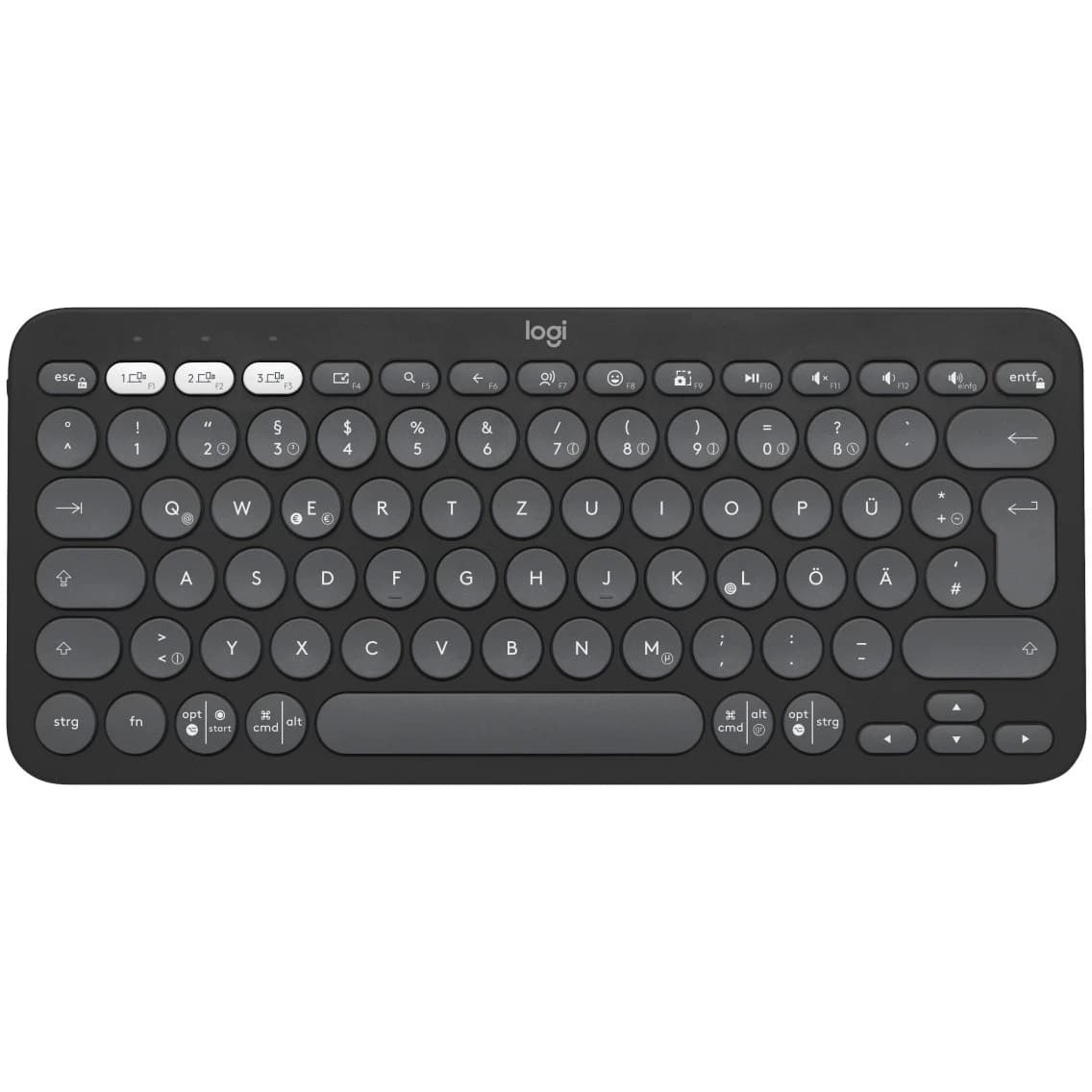 Logitech Pebble Keys 2 K380s (Tonal Graphite) German