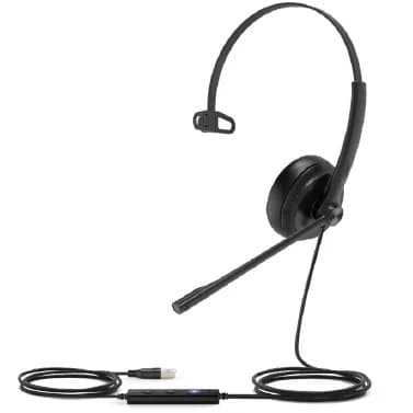 Yealink UH34 Mono UC Wired USB Headset (Black)