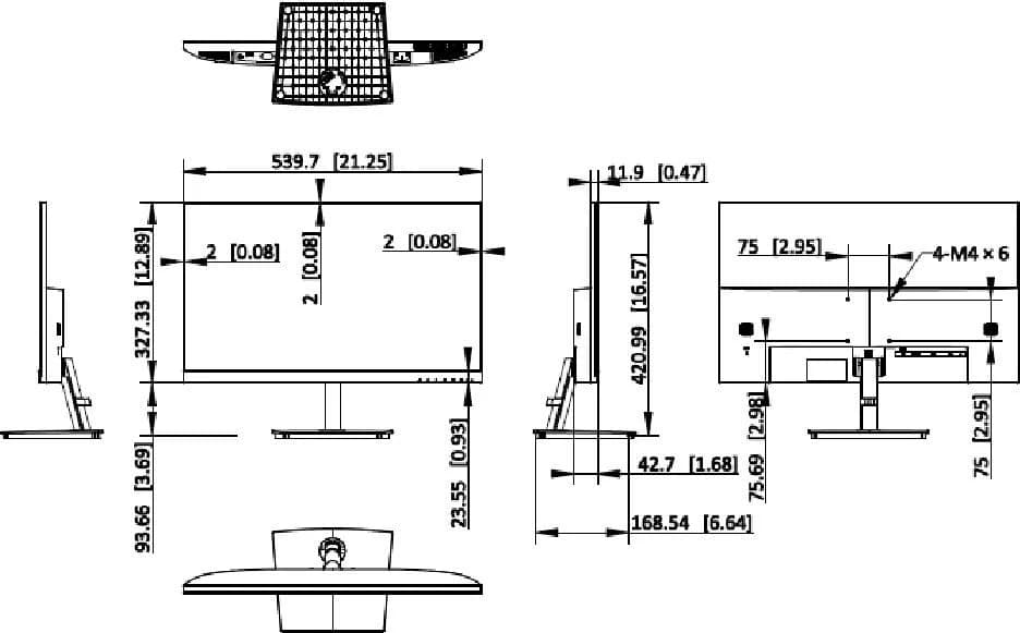 Hikvision DS-D5224F2-1V1S/B 23.8" FHD VA